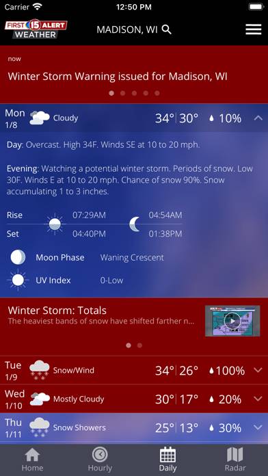 WMTV15 First Alert Weather App screenshot #3