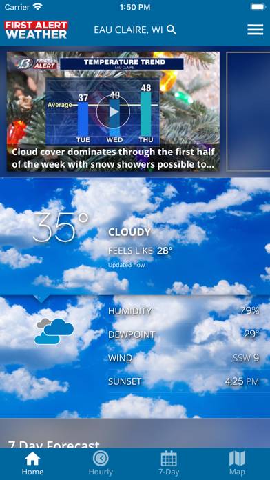 WEAU 13 First Alert Weather App screenshot #1