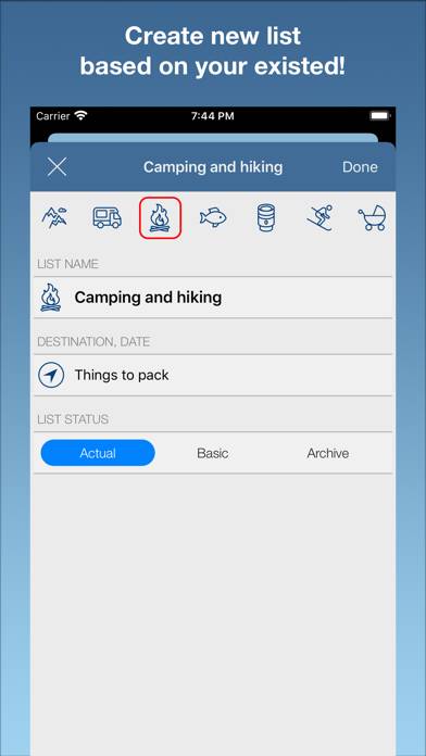 Travel Packing Checklists App-Screenshot #3