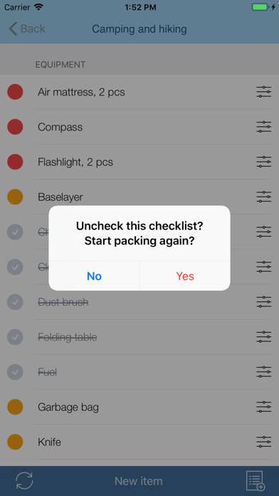 Travel Packing Checklists App-Screenshot #6