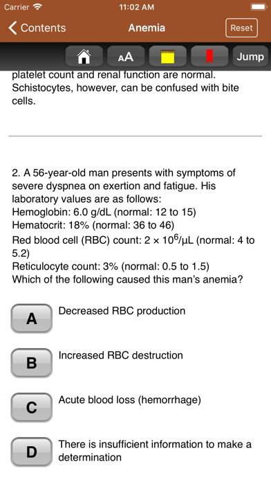 Johns Hopkins Internal Med 5/E App skärmdump