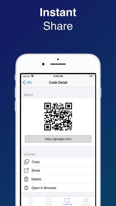 Powerscanner: QR Code Scanner Schermata dell'app #5
