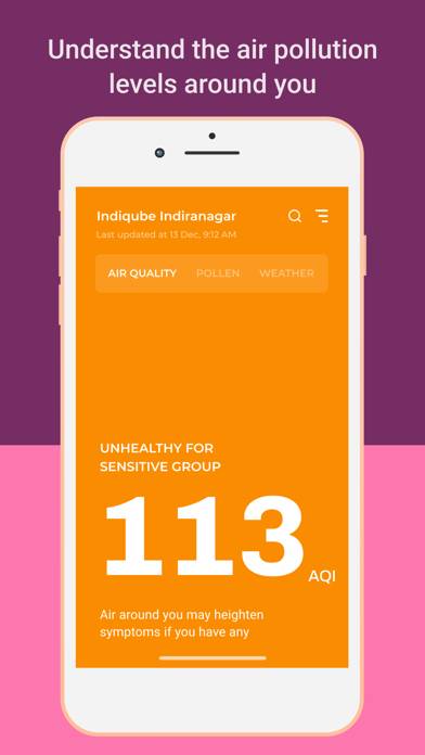 Air Quality & Pollen App-Ambee Uygulama ekran görüntüsü #4