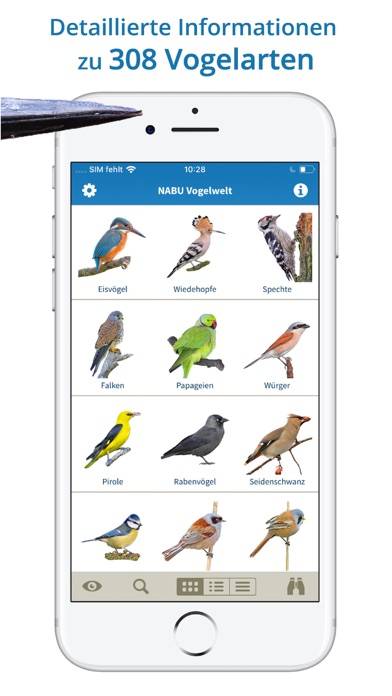 NABU Vogelwelt App-Screenshot