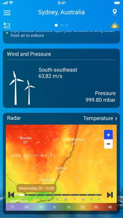Weather forecast & NOAA Radar Скриншот приложения #3