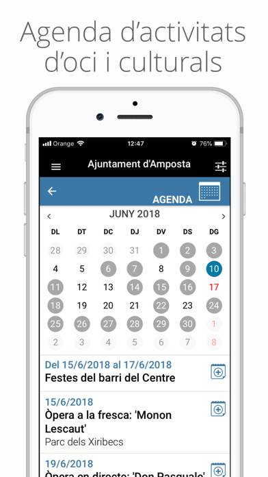 App Ciutat d'Amposta Captura de pantalla de la aplicación
