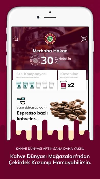 Kahve Dünyası – Çekirdek Kazan Uygulama ekran görüntüsü #1