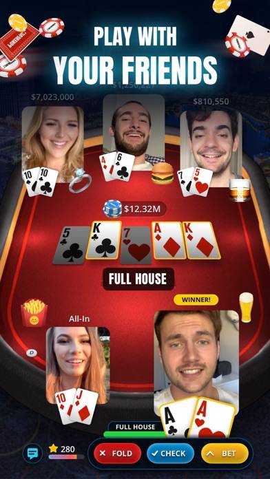 Poker Face: Texas Holdem Live App screenshot #1