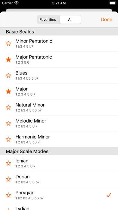 Fretboard Captura de pantalla de la aplicación