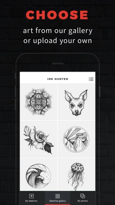 INKHUNTER PRO Tattoos try on Captura de pantalla de la aplicación #1
