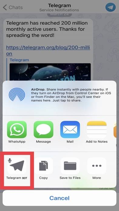 Telegram BOT Captura de pantalla de la aplicación #2