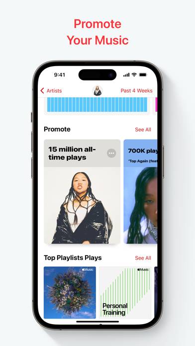 Apple Music for Artists capture d'écran