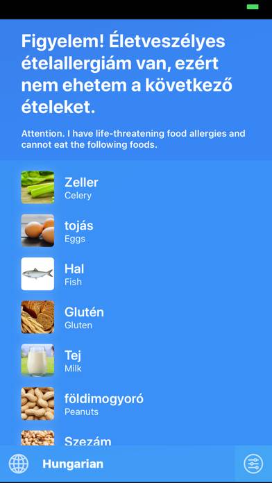 Allergy Translate Captura de pantalla de la aplicación #3