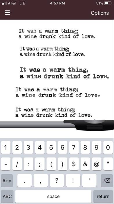 My Typewriter App skärmdump #2