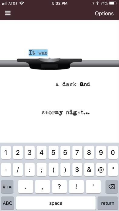 My Typewriter App skärmdump #3