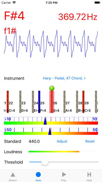 Harp Tuner App screenshot #1