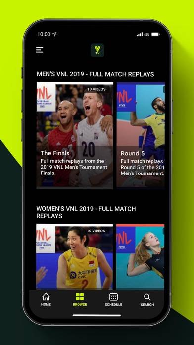 Volleyball TV Schermata dell'app #3