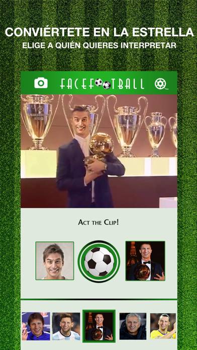 FaceFootball App Captura de pantalla de la aplicación #2