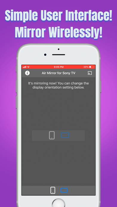Air Mirror for Sony TV Captura de pantalla de la aplicación #3