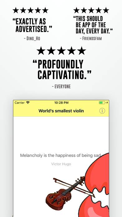 Worlds smallest violin ™ Captura de pantalla de la aplicación #1