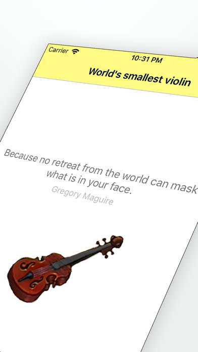 Worlds smallest violin ™ App screenshot #2
