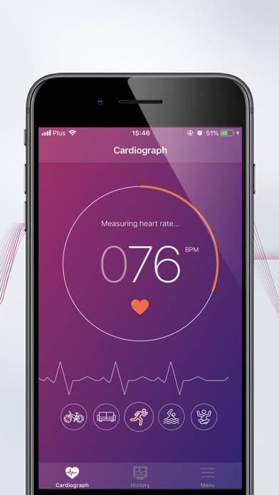 Cardiograph Heart Rate Uygulama ekran görüntüsü #3