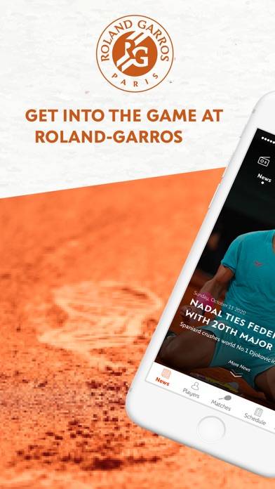 Roland-Garros Official Captura de pantalla de la aplicación #1