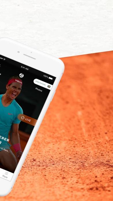 Roland-Garros Official App skärmdump #2