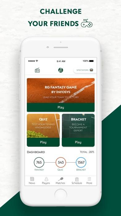 Roland-Garros Official App skärmdump #5