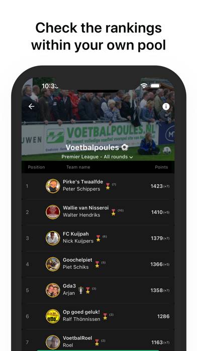 Voetbalpoules App-Screenshot #2