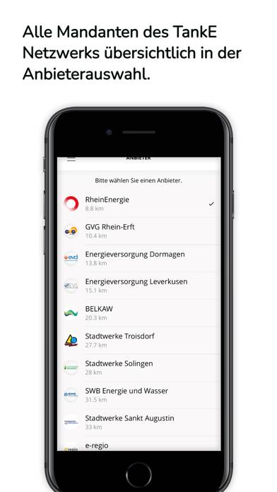 TankE-Netzwerk App-Screenshot #6