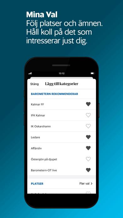 MinBarometern App skärmdump