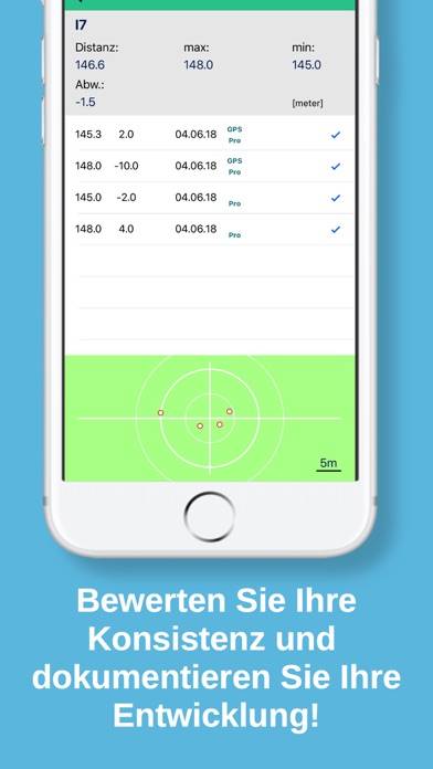 Golfer's Distance App-Screenshot