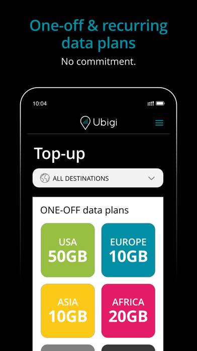 Ubigi: eSIM & Mobile Internet Скриншот приложения #4