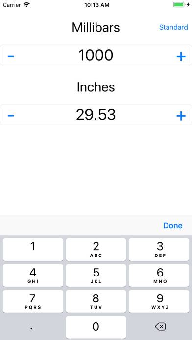 Millibar / Inches Calculator App screenshot #3