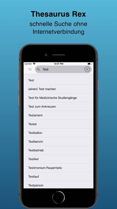 Thesaurus Rex German App-Screenshot #1
