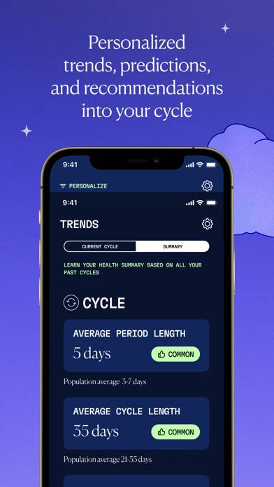Aavia: Cycle Tracker & Planner App screenshot #3