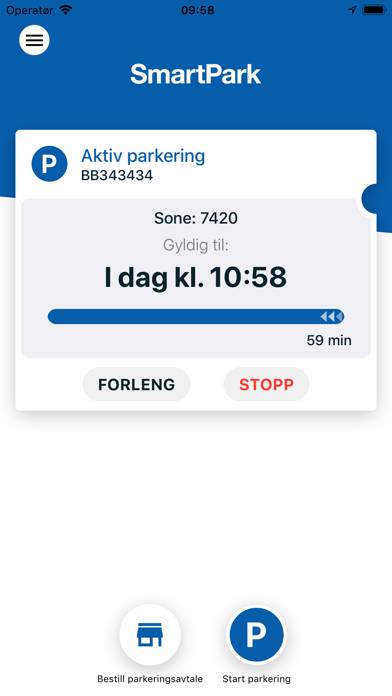 SmartPark Parkering App skärmdump #2