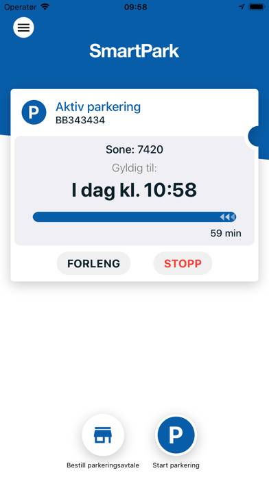 SmartPark Parkering App screenshot