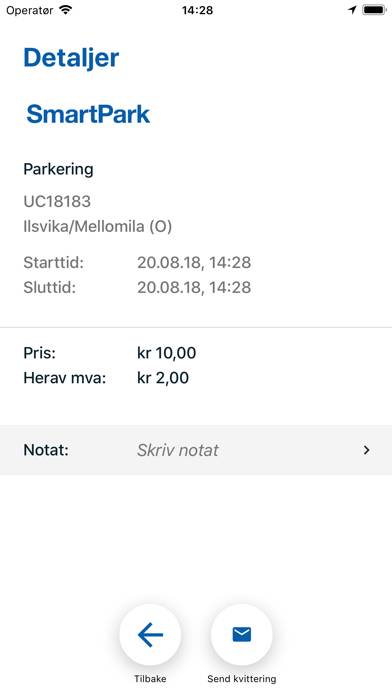 SmartPark Parkering App skärmdump #5