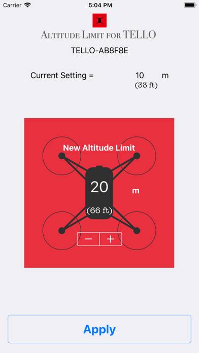 Altitude Limit for TELLO Schermata dell'app #1
