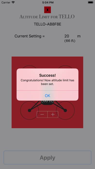 Altitude Limit for TELLO App screenshot #2