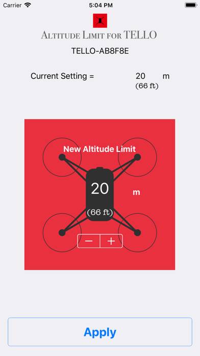 Altitude Limit for TELLO Schermata dell'app #3