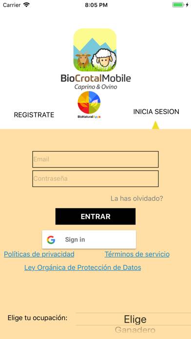 BioOvinoMobile Captura de pantalla de la aplicación #2