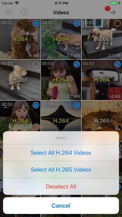 H.265 : H.264 Cross Converter App screenshot #2