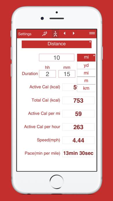 Running and Walking Calories Capture d'écran de l'application #4