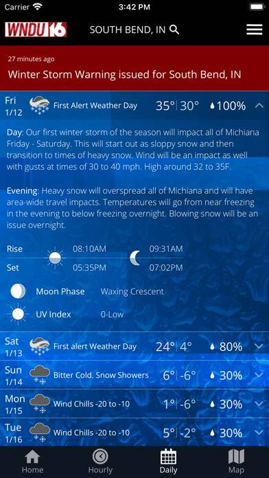 WNDU First Alert Weather App screenshot