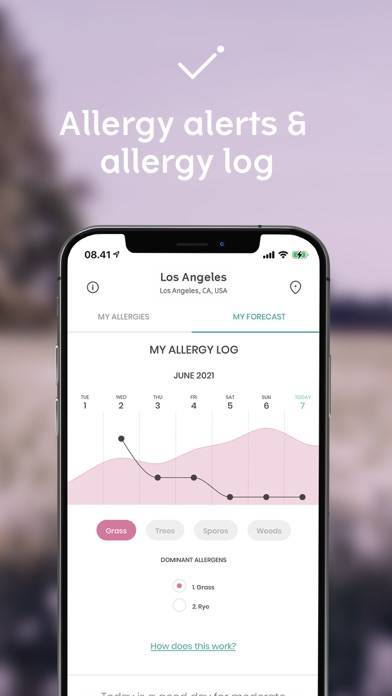 Klarify: Pollen app, Hay fever App-Screenshot #3