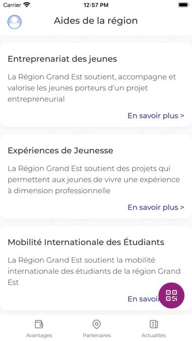 Jeun'Est Capture d'écran de l'application