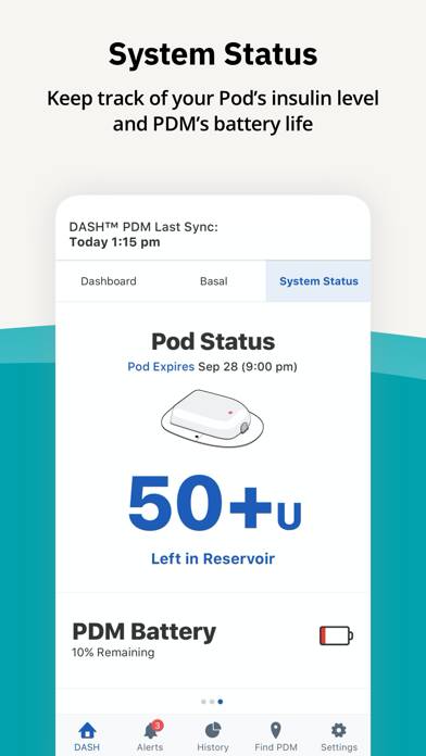 Omnipod DISPLAY App screenshot